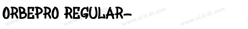 OrbePro Regular字体转换